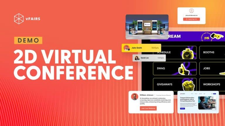 2D virtual conference demo