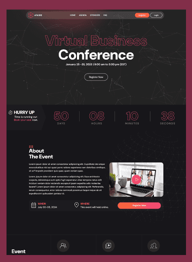 Virtual Business Conference Template 