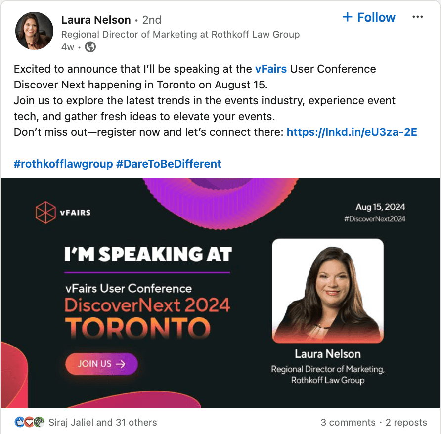 UGC with hashtags to amplify DiscoverNext 2024 reach 