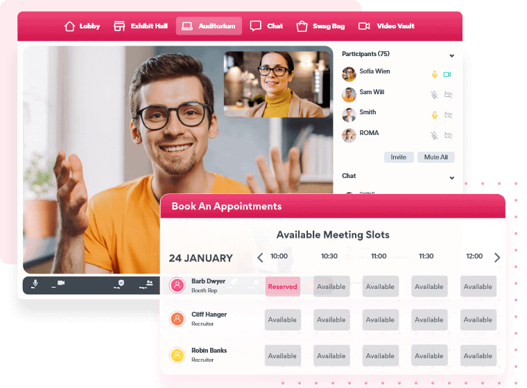 AI meeting scheduler vFairs