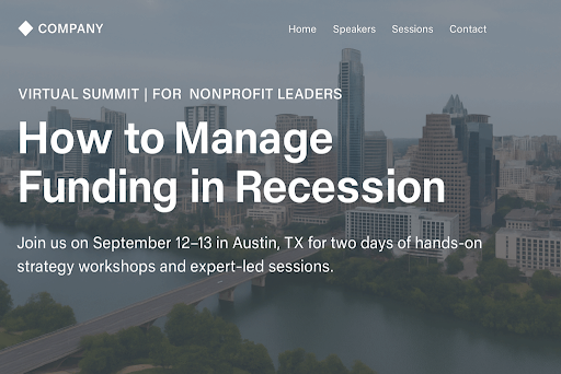 Event registration page