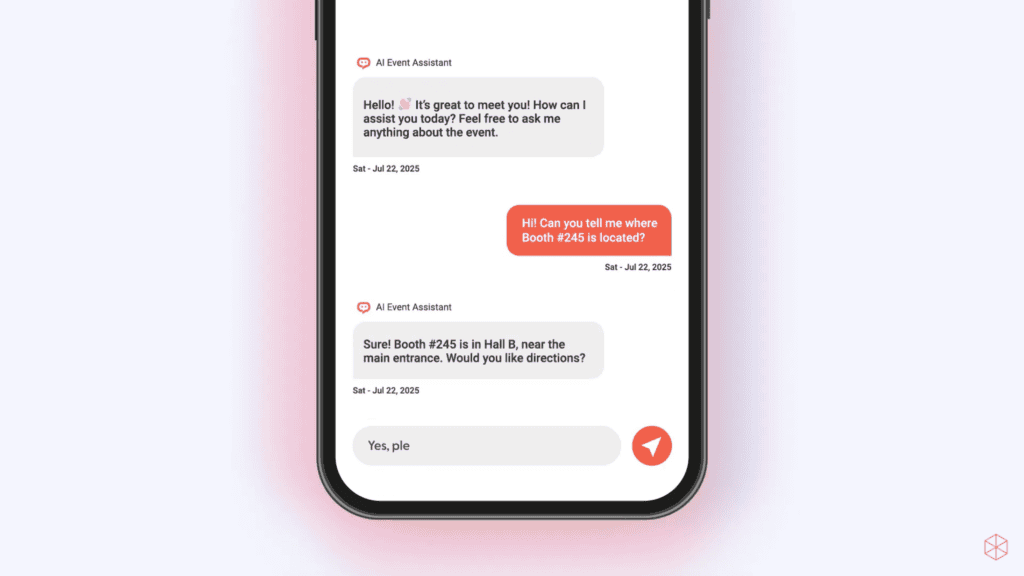 AI bot that answers event related questions