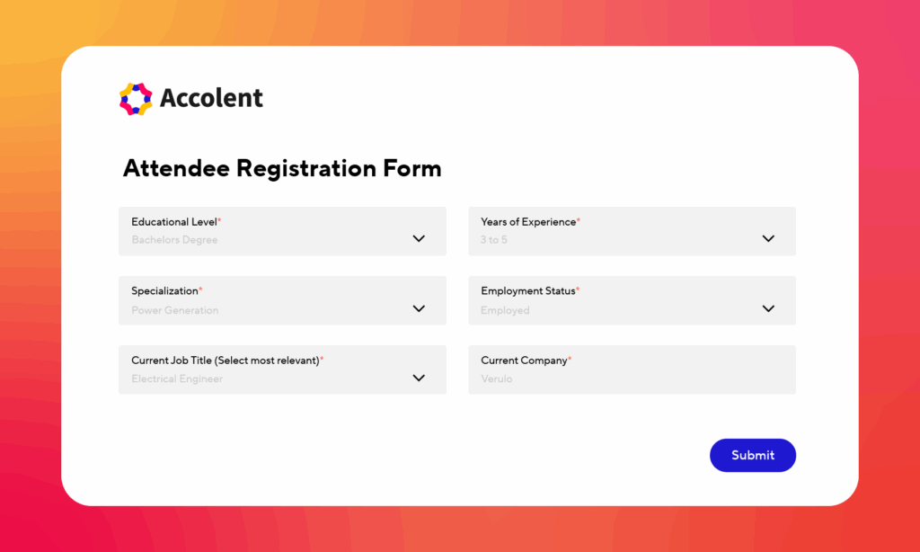 Career fair form example
