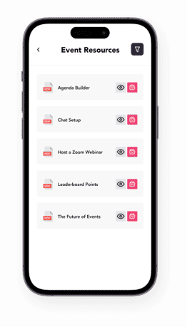 Document sharing on a mobile app