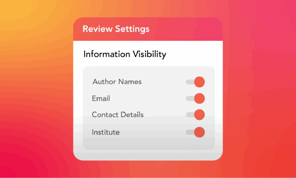 Review settings