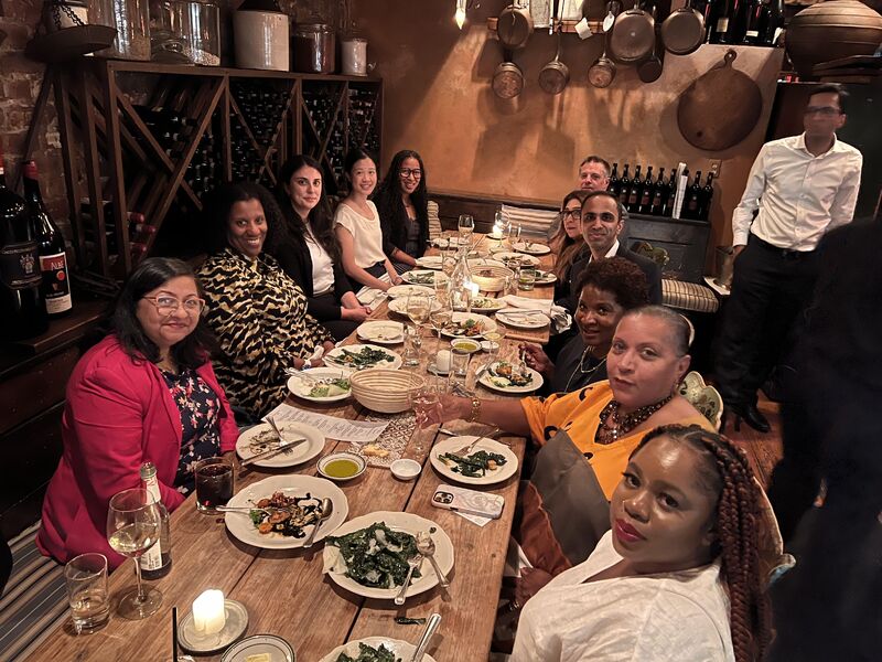 VFair's customer dinner in New York City