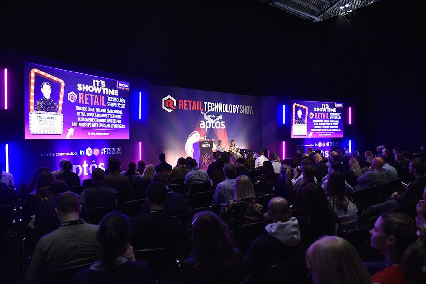 Retail technology show stage photo