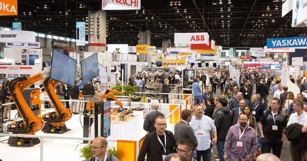 Tech trade show in Chicago USA