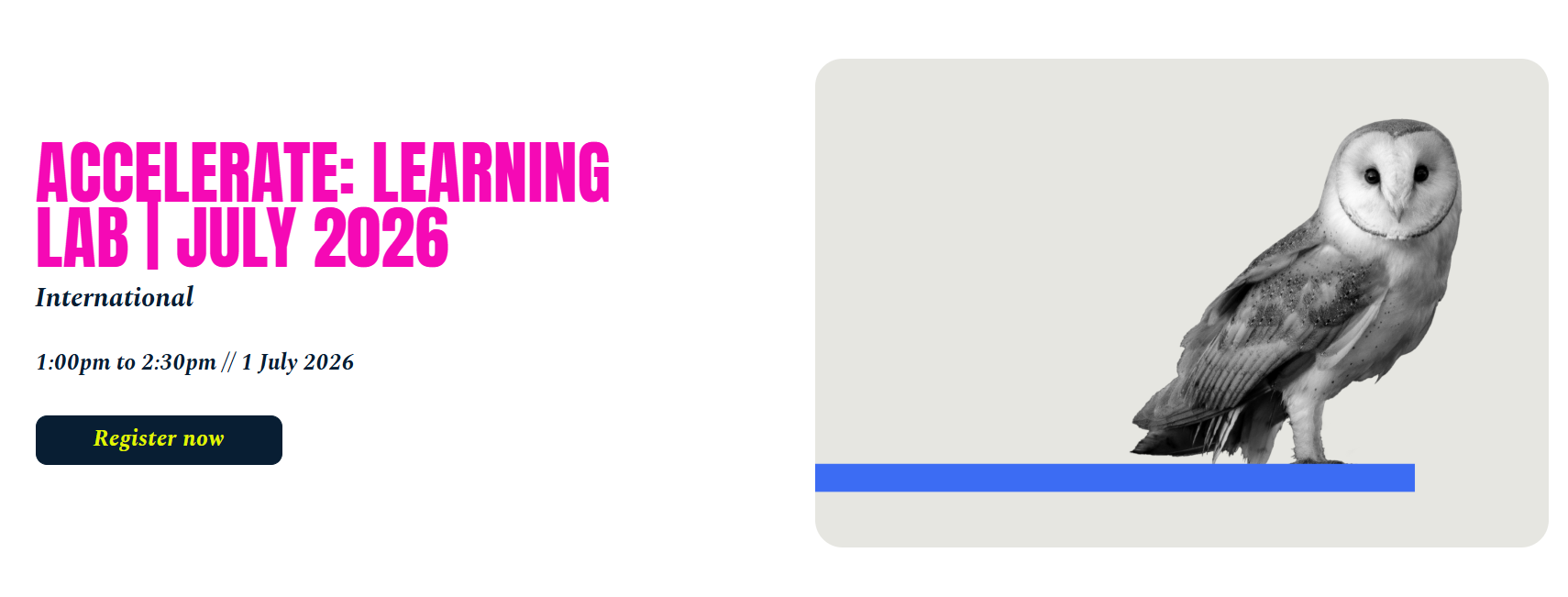 Learning Lab for marketing webinars banner image