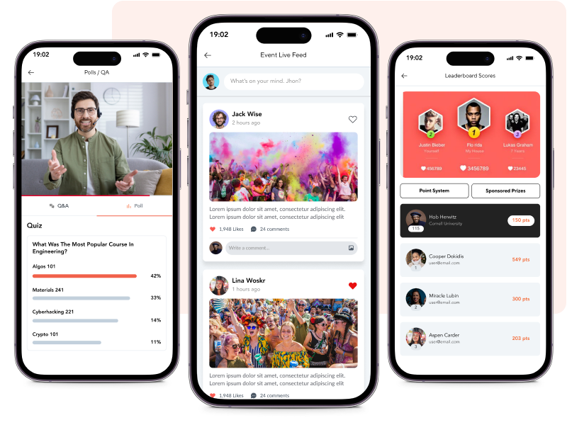 interactive event activities in event app