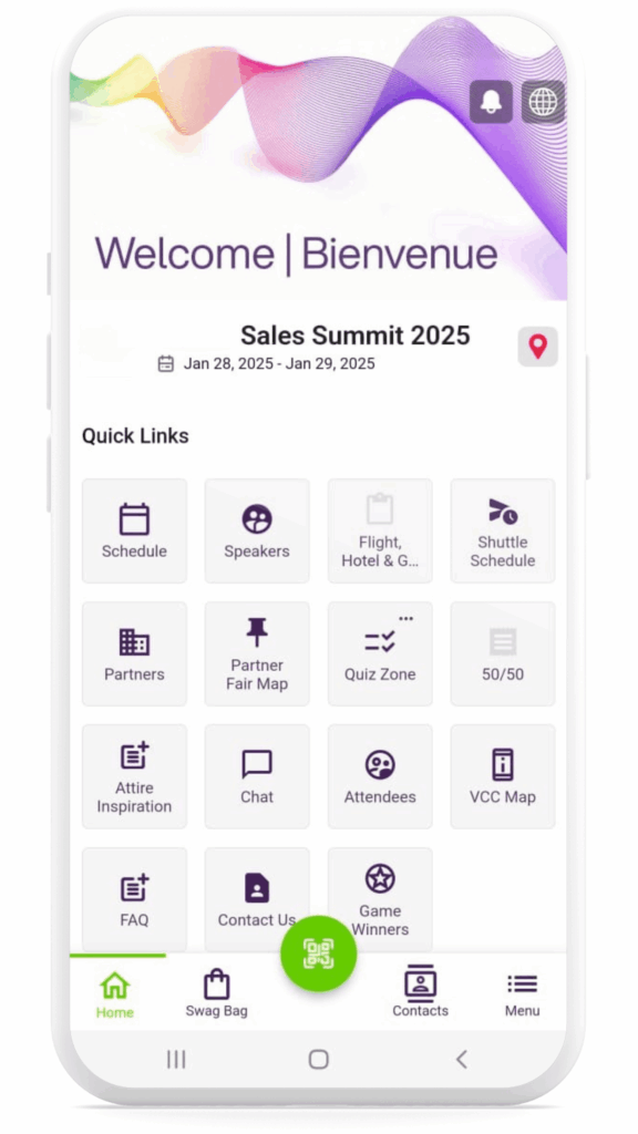 telecom sales summit using event app