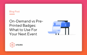 On-demand vs. pre-printed badges banner