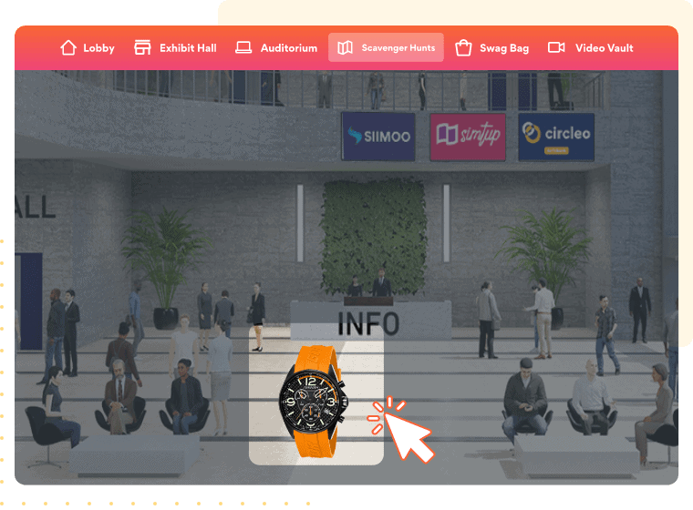 attendee engagement through scavanger hunts