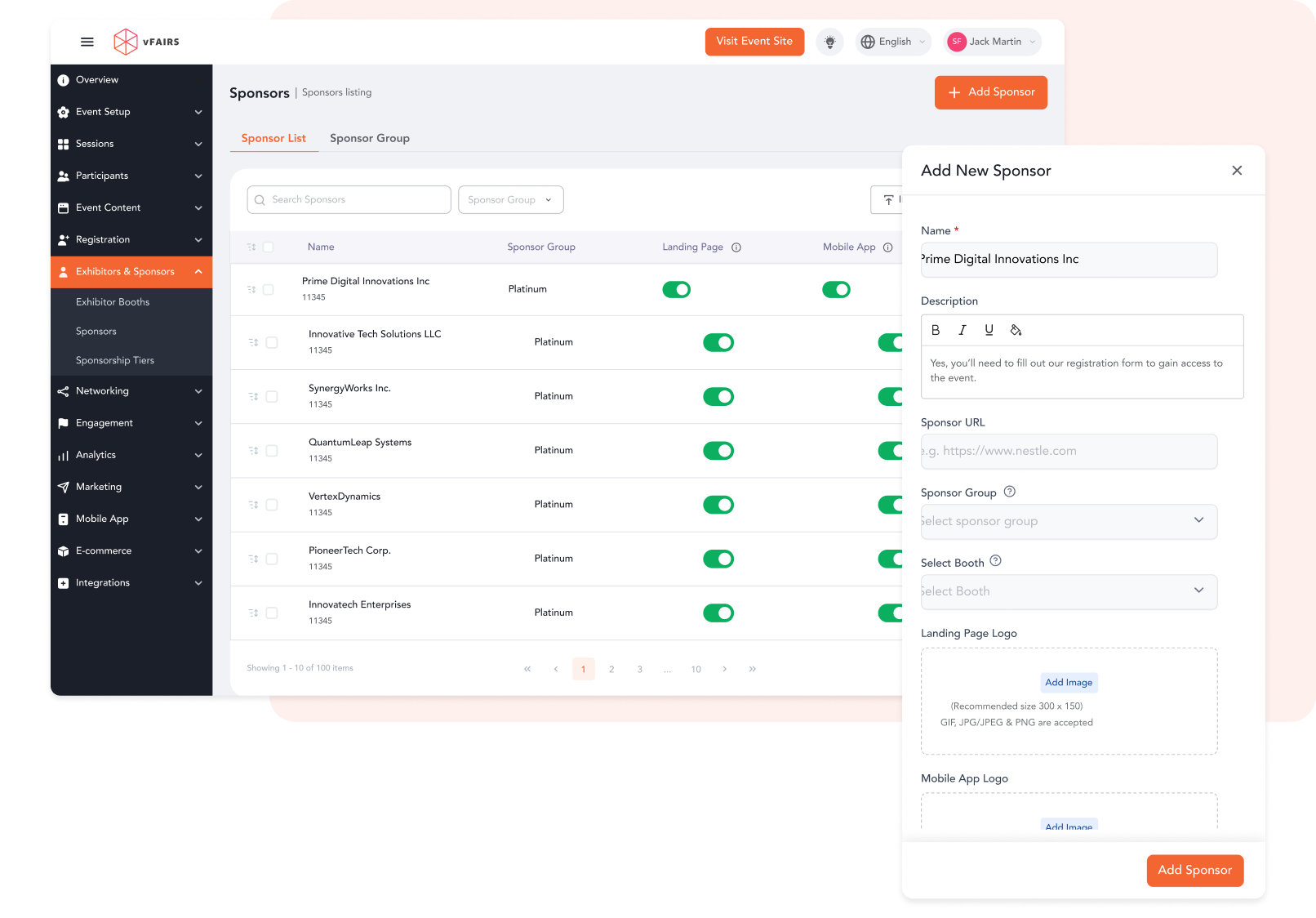 Coordinate Sponsor Presence Across Your Exhibition (1)