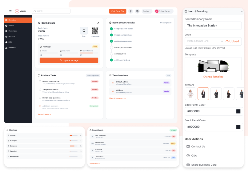 Put Exhibitors in Control of Their Booth & Team Operations.