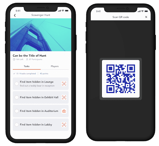 vFairs QR code scanning