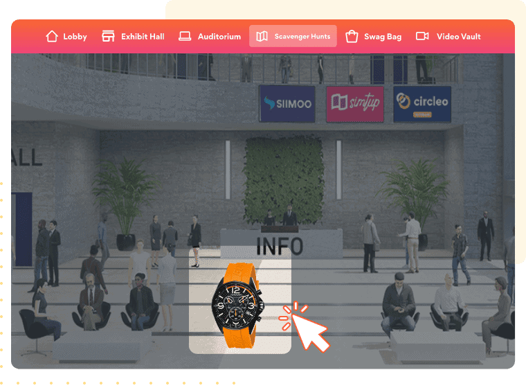 Virtual scavenger hunt for team building workshops