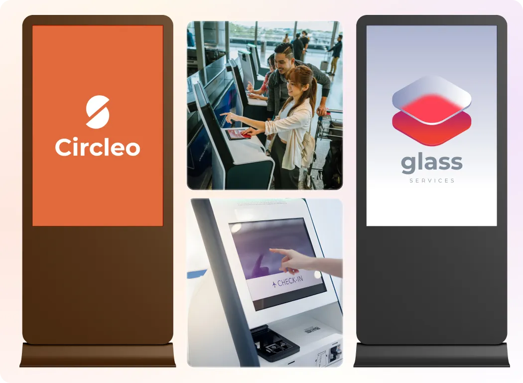 Allow Self-Serve Check-Ins with Branded Kiosks at Reception.