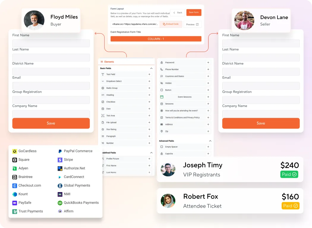 Capture Buyer & Seller Profiles to Power Perfectly Matched Meetings.