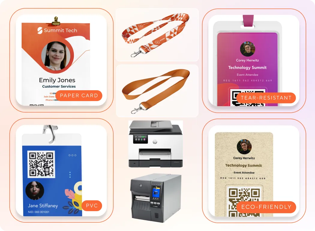 Choose From a Variety Of Badge Types And Printers. - Copy