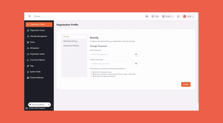 how to create organizational level website