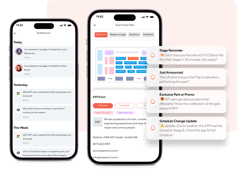 Mobile event app vFairs