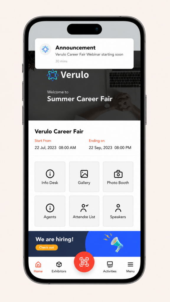 In-app sponsored announcements