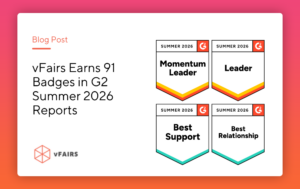 vFairs Earns Badges in G2 Summer 2026 Reports banner