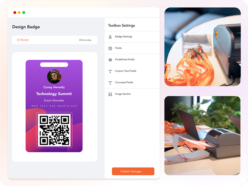 We match your badge design and run it on any printer.