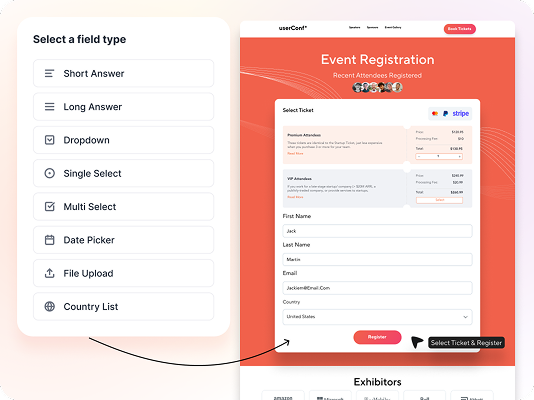 Your registration flow, ported with the data intact.
