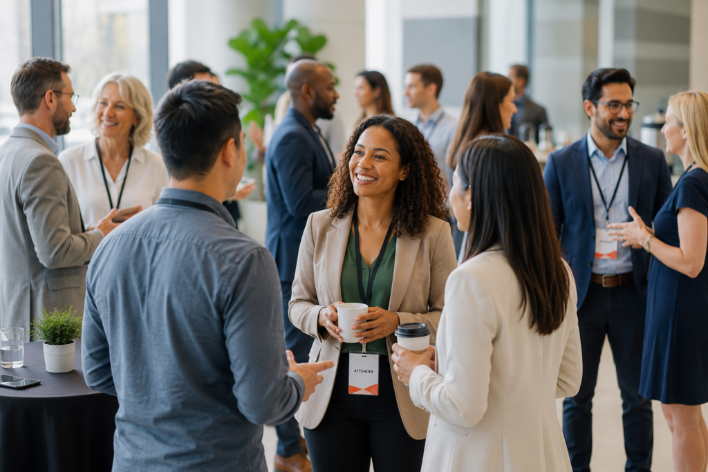 Build white space in event agenda for natural networking