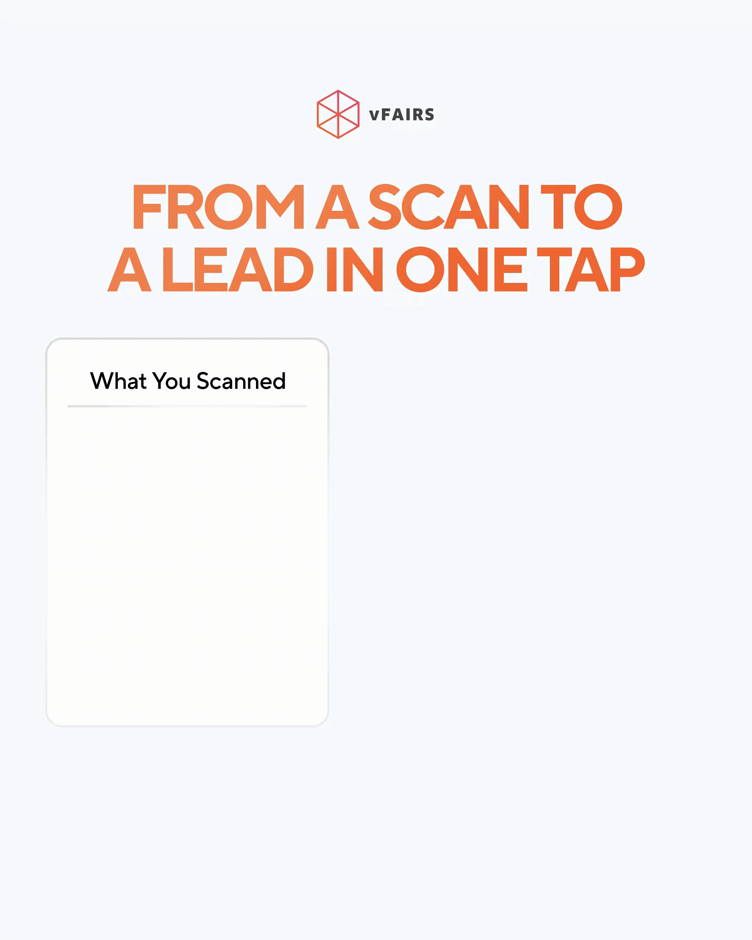Turning a badge scan into a lead with vFairs AI lead enrichment