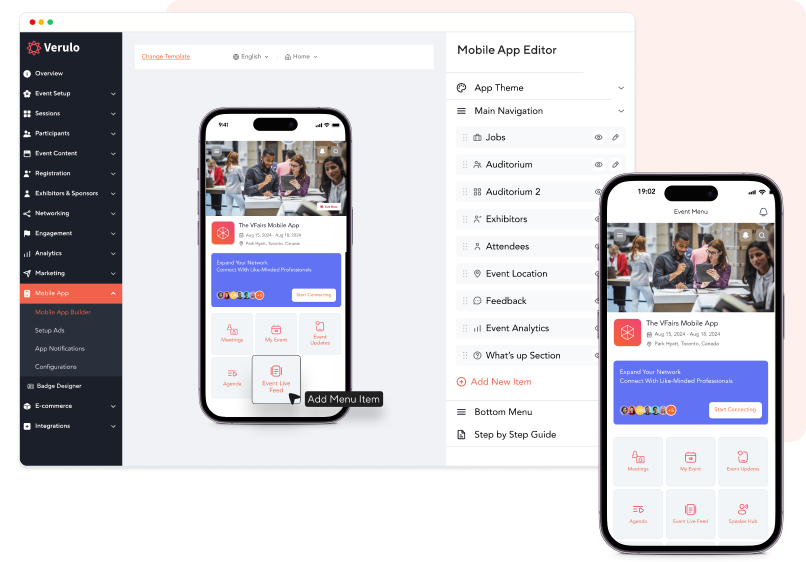 Custom-branded enterprise event app