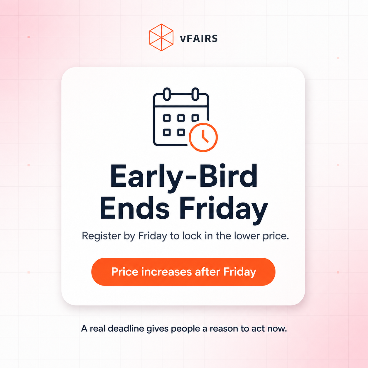 Creating urgency to sell ticket tiers