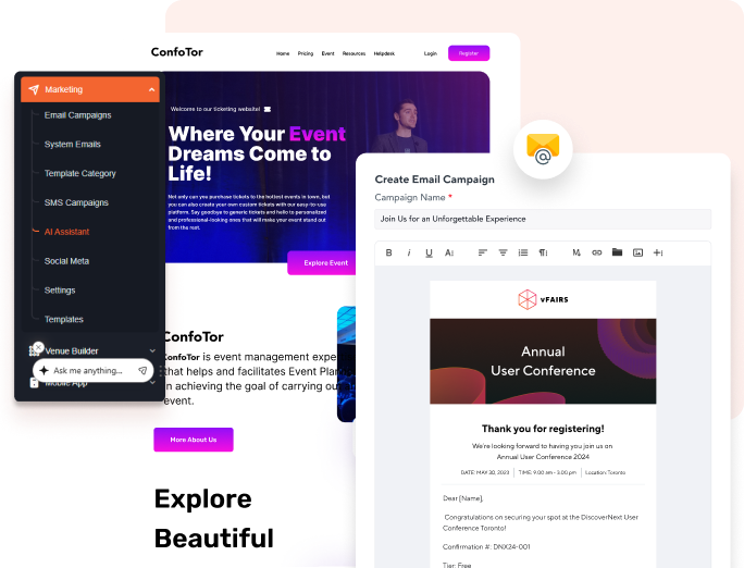 Event marketing tools