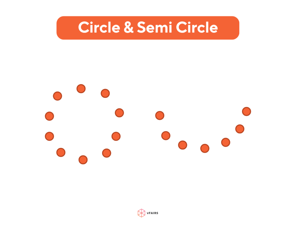 Circle or Semi-Circle seating setup