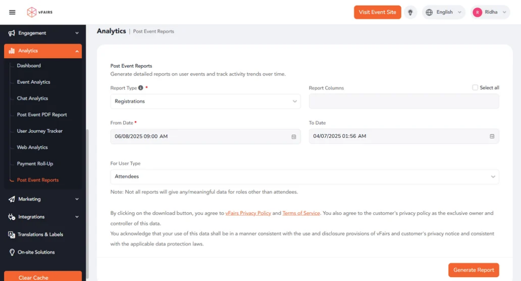 Data export controls