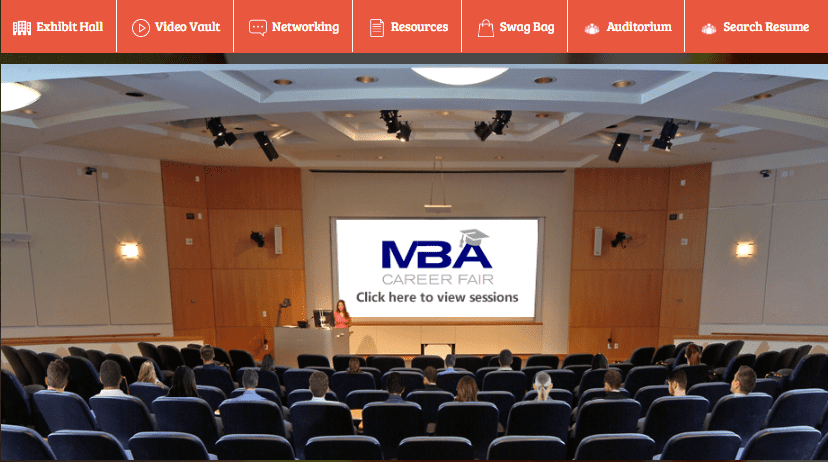 Virtual MBA Fair Auditorium