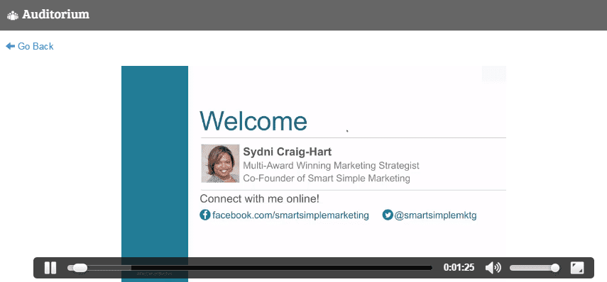 Webinar Streaming- Audience View
